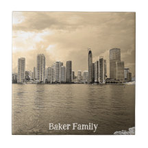 Personalized Ceramic Tile - Miami, Florida