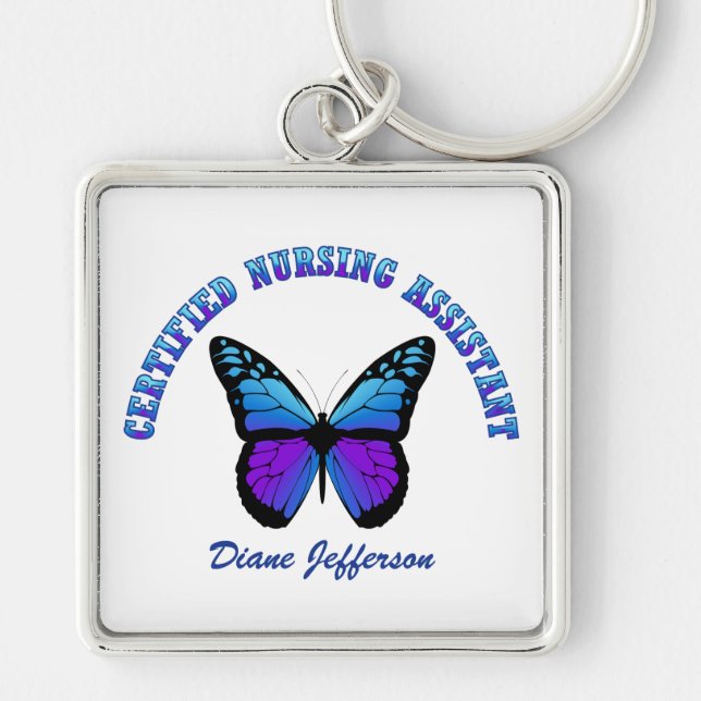 Personalized: Certified Nursing Assistant Keychain (Front)