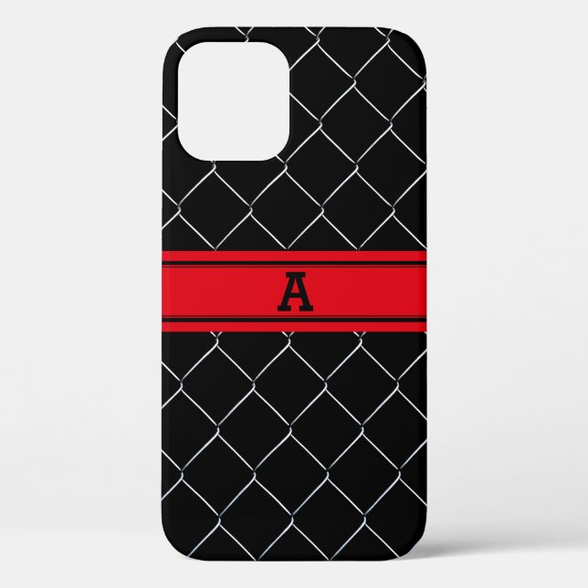 Personalized Chain Link Fence Pattern Case-Mate iPhone Case (Back)