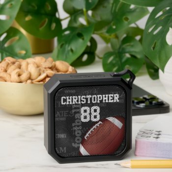 Personalized Chalkboard American Football Bluetooth Speaker by giftsbonanza at Zazzle
