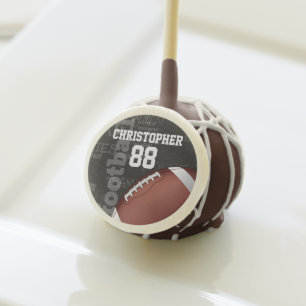 Personalized Chalkboard American Football Cake Pops