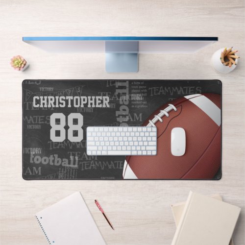 Personalized Chalkboard American Football Desk Mat
