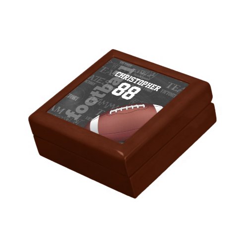 Personalized Chalkboard American Football Gift Box