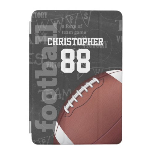 Personalized Chalkboard American Football iPad Mini Cover