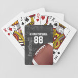 Personalized Chalkboard American Football Playing Cards at Zazzle