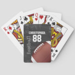 Personalized Chalkboard American Football Poker Cards