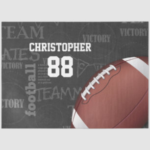 Personalized Chalkboard American Football Tissue Paper