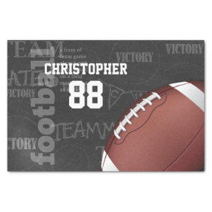 Personalized Chalkboard American Football Tissue Paper