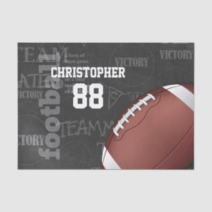 Personalized Chalkboard American Football Tissue Paper