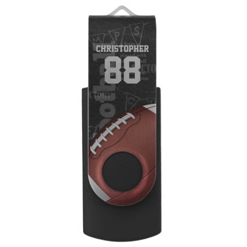 Personalized Chalkboard American Football USB Flash Drive