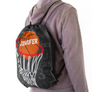 Personalized Chalkboard Basketball and Hoop Drawstring Bag Personalized Chalkboard Basketball and Hoop Drawstring Bag