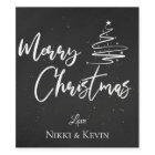 Personalized Chalkboard | Merry Christmas