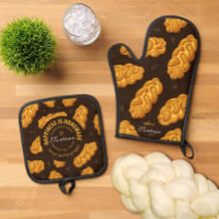 Personalized Challah Baker Oven Mitt & Pot Holders