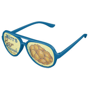 Personalized Challah Bread Bar Mitzvah Party Favor Aviator Sunglasses
