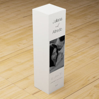Personalized Champagne Bottle Label Wine Box