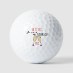 Personalized Champagne Hearts Just Married Golf Balls at Zazzle
