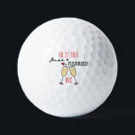 Personalized Champagne Hearts Just Married Golf Balls<br><div class="desc">Just married design features two champagne flute glasses and red hearts. Easily personalize with your wedding date and couple's initials.</div>