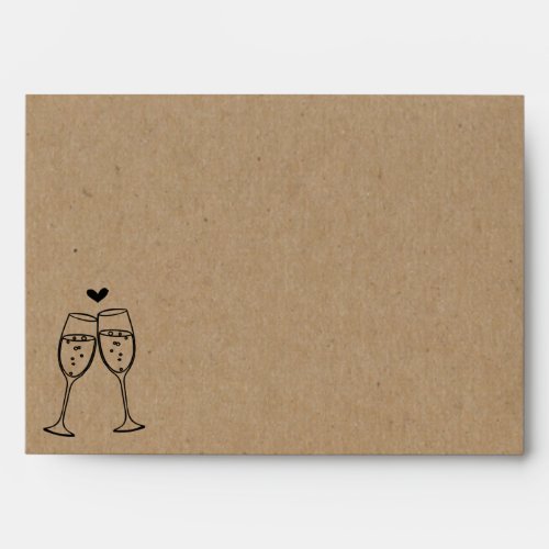Personalized Champagne Toast Envelope