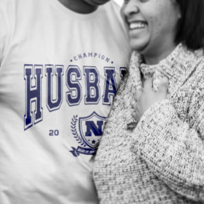 Personalized Champion Husband Funny Men's Gift T-Shirt
