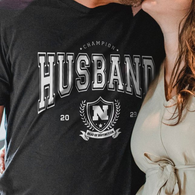 Personalized Champion Husband Funny Men's Gift T-Shirt (Personalized Champion Husband Funny Men's Gift T-Shirt)
