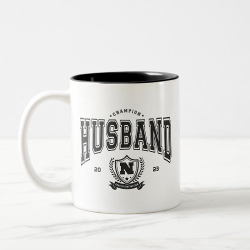 Personalized Champion Husband Funny Mens Gift Two_Tone Coffee Mug