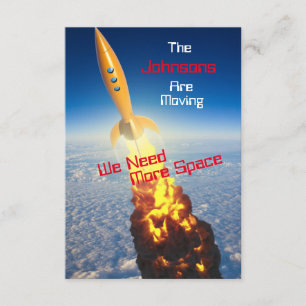 Personalized Change of Address & Funny Moving - Announcement