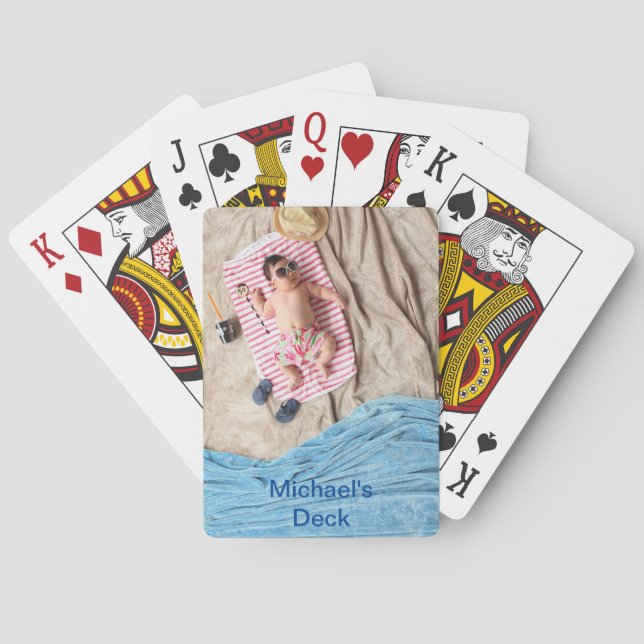 Personalized Changeable Image Playing Cards (Back)