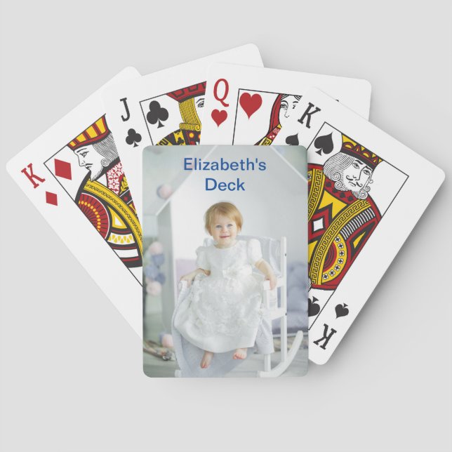 Personalized Changeable Image Playing Cards (Back)