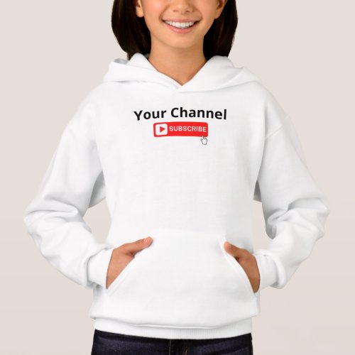 Personalized Channel Subscribe Hoodie