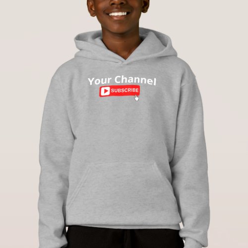Personalized Channel Subscribe  Hoodie