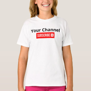 Personalized Channel Subscribe T-Shirt