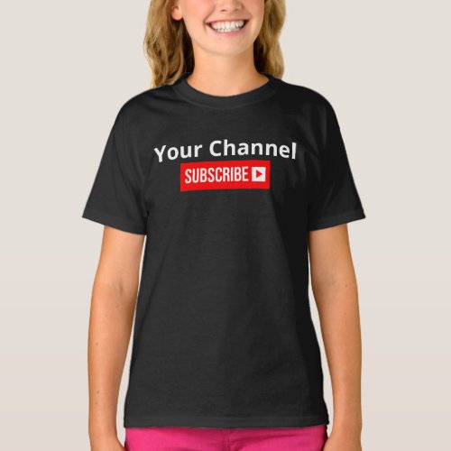 Personalized Channel Subscribe T_Shirt