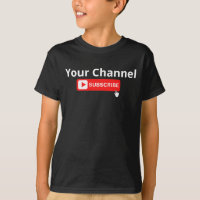 Personalized Channel Subscribe T-Shirt