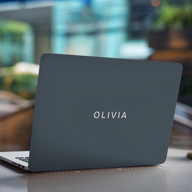 Personalized Charcoal Blue Custom  HP Laptop Skin (Creator Uploaded)