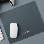 Personalized Charcoal Blue Custom  Mouse Pad<br><div class="desc">Upgrade your workspace with this personalized charcoal blue custom mouse pad. Featuring a sleek charcoal blue design, this mouse pad adds a touch of elegance and professionalism to any desk setup. Customize it with your name, monogram, or a unique design to make it truly your own. The smooth surface ensures...</div>