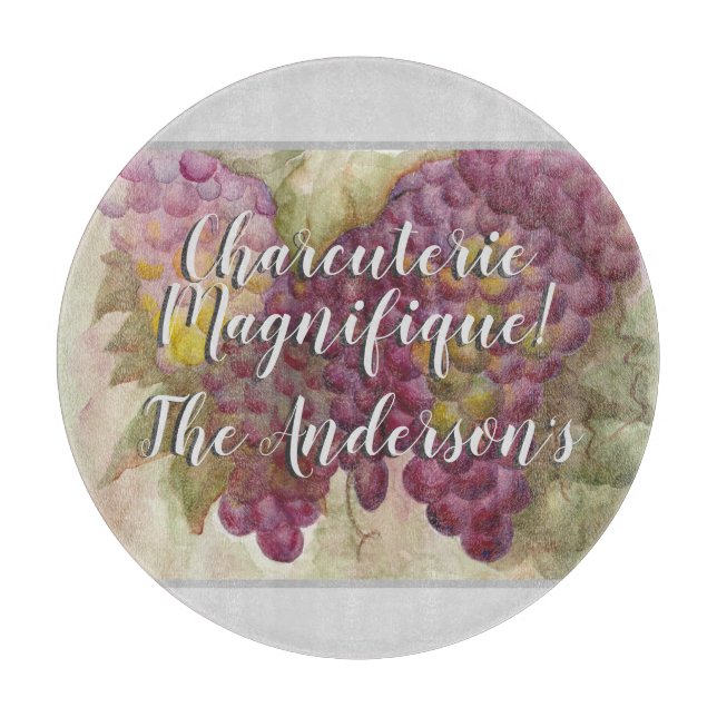 Personalized Charcuterie Board for Wine Lovers (Front)