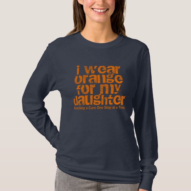 Personalized Charitable Cause Ladies Long Sleeve T-Shirt (Front)