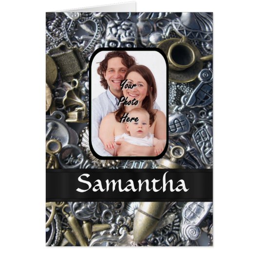 Personalized charm collage cards (Front)