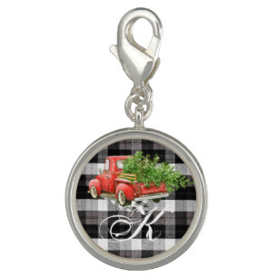 Personalized Charm Jewelry XMAS Truck Baffalo Plai