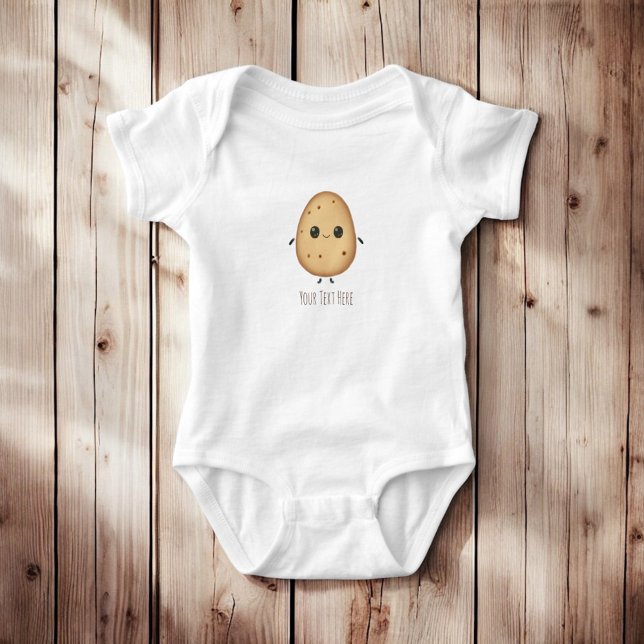 Personalized Charming Kawaii Potato Baby Bodysuit (Creator Uploaded)
