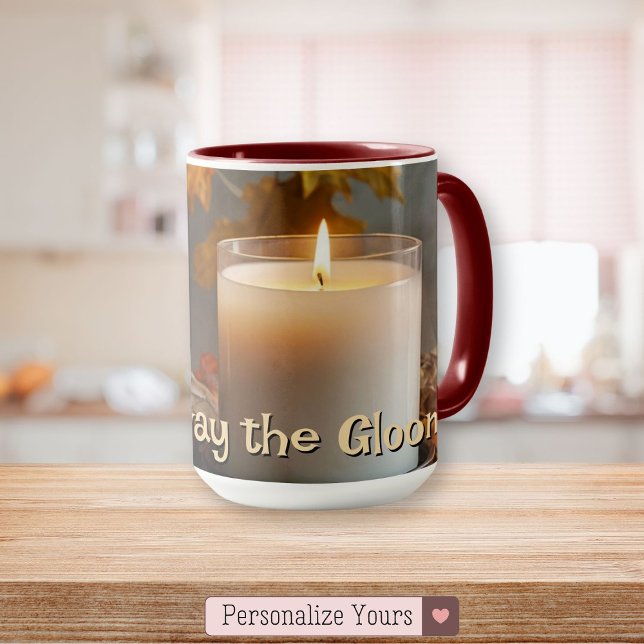 Personalized Chase Away the Gloom Autumn-Themed Mug (Personalized Chase Away the Gloom Autumn-Themed Mug)