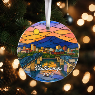 Personalized Chattanooga Acrylic Ornament, Custom Ornament
