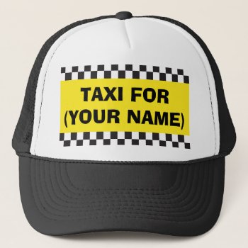 Personalized Chauffeur Taxi Hat by LoveTheLaughs at Zazzle