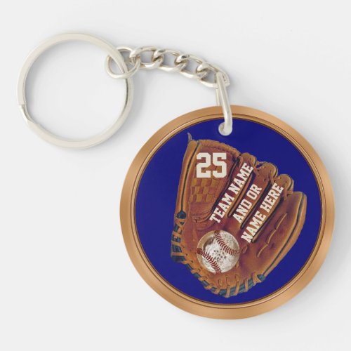Personalized Cheap Baseball Gifts and Party Favors Keychain
