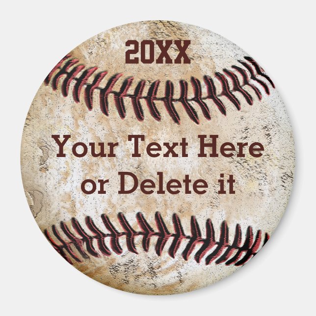 Personalized CHEAP Baseball Gifts for Players Magnet (Front)