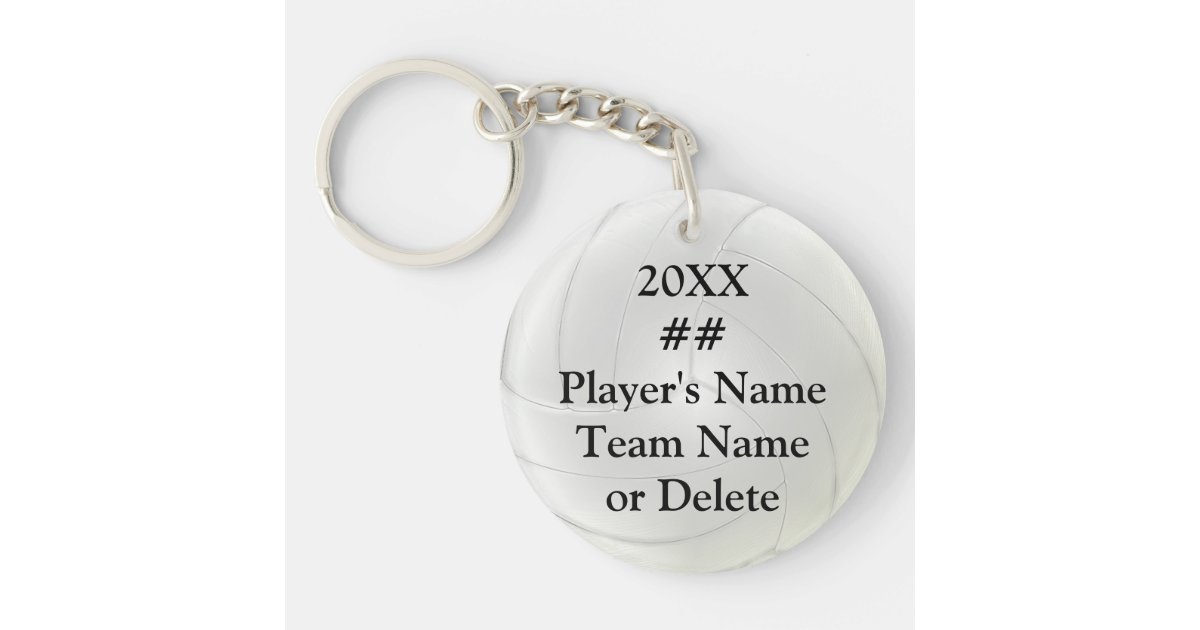 Personalized Cheap Volleyball Senior Night Gifts Keychain Zazzle