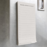 Personalized Checkbox Reminders Magnetic Notepad at Zazzle