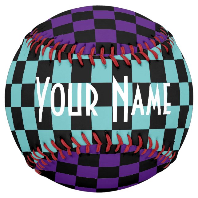Personalized Checker Softball by HAMbyWG (Front)