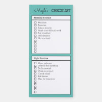 Personalized Checklist morning night routine Magn