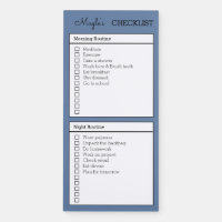 Personalized Checklist morning night routine  Magn